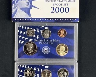 2000 US Mint Proof Set + State Quarters