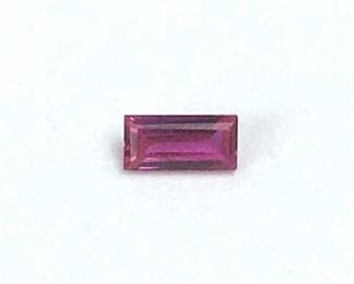 0.28 Ct Emerald Cut Ruby Gemstone