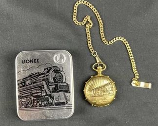 100 Years Lionel Trains Pocket Watch in Box