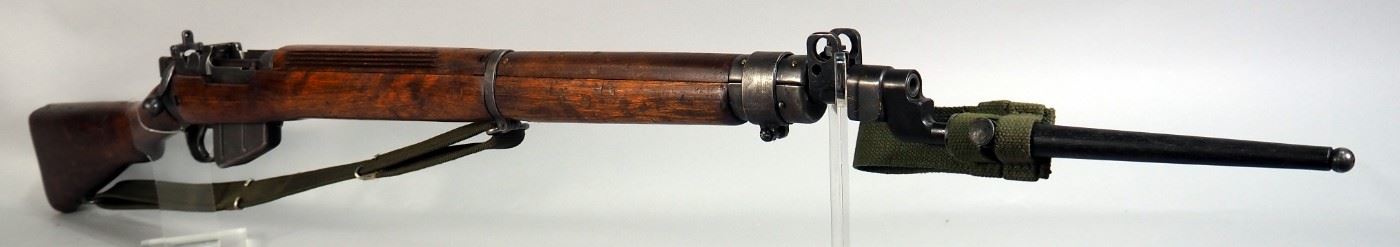 Savage Enfield No 4 Mk 1 Rifle, .303 British, SN# 3504221, Bayonet Marked 1942 US Property, Potential Seized Bolt