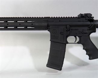 Ruger SR-556 5.56 x 45mm Rifle SN# 590-30957, With Adjustable Stock, Flip Up Sights, Paperwork, In Soft Case
