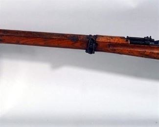 Japanese Arisaka Type 99 7.7mm Bolt Action Rifle SN# 74597, With Full Mum, "76" on Bayonet