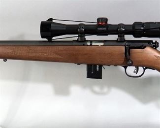 Savage Arms 93R17 .17 HMR Bolt Action Rifle SN# 2286624, Left Handed, With Simmons 3-9x32 22 Mag Scope