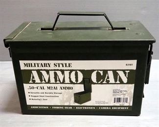 Military Style Metal Ammo Can 7.5"x12"x6"