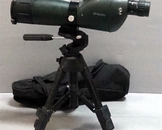 Simmons 20x60x60 Spotting Scope In Soft Case And Vanguard Tripod