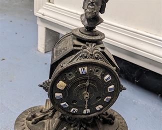 Metal Clock not in working condition parts only