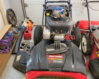 CRAFTSMAN 33" WIDE CUT MOWER, WALK BEHIND-RUNS GREAT $500(NEW SIMILAR AT LOWES WITH ONLY 28 INCH IS $1,400)