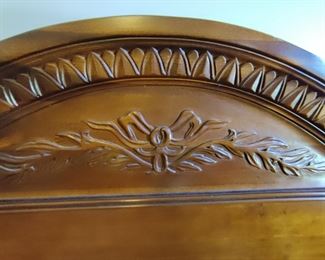 QUEEN FOUR POST BED AND SIDE RAILS $150, MATCHING DRESSER/MIRROR $150, CHEST OF DRAWERS $90 AND TWO NIGHT STANDS $75 EACH