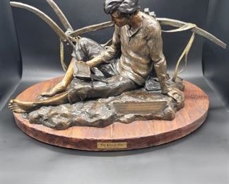 Bronze Statue The Plough Boy by Walter Horton