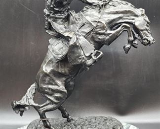 Bronze Bronco Buster after Original by Remington