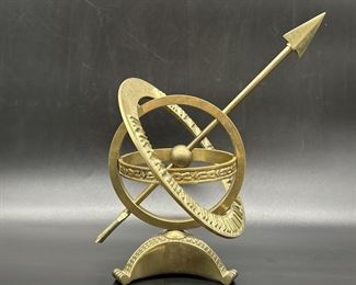 Solid Brass Armillary Sundial