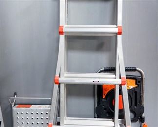 Little Giant Megamax 17 Ladder, With Work Platform And Tool Tray, With Instructions