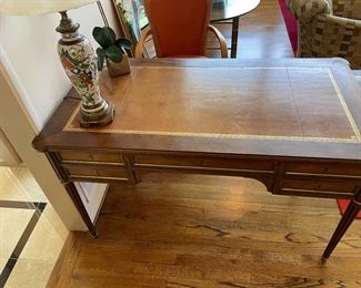 BAKER, Leather Topped Writing table , 51" x 27"