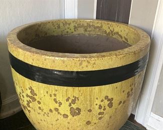 Glazed Yellow Planter/Pot
