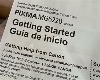 Canon Pixma Printer - MG6220