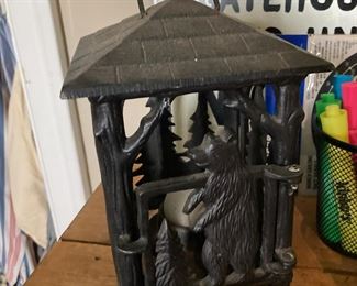 Cast Metal Outdoor Candle Holder
