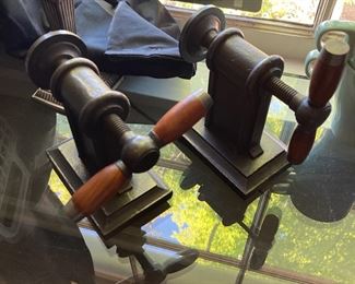 Antique Hand Turn Clamps