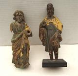 18th C. Carved Wood Santo Figures