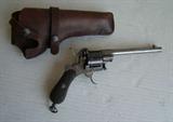 C/1890's Austrian made revolver, as is, with leather holster, approx. 32 caliber