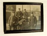C/1920's Lg. B&W Photo of Michigan Firemen w/truck