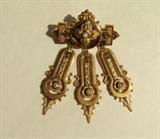 Victorian Gold Ladies brooch w/seed pearls