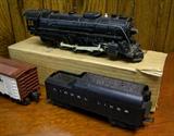 1958 Lionel Train Set with Metal Engine # 646 (with Box) plus Tender # 2046w, Caboose # 536417 and many other cars and track
