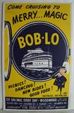 C/1950's Bob-Lo Boat poster, 14x22", New old stock