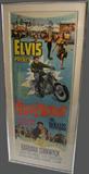 Original 1964 Vertical lobby insert poster for Elvis Presley's "Roustabout" , Framed