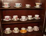 Lg. Collection of Teacups & Saucers
