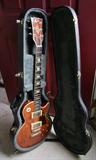 “Hondo II” Les Paul style electric guitar w/hard shell case