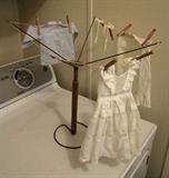 Early Child's cloths drying rack w/doll clothes