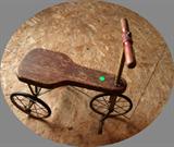 ~ C/1910 Wire wheel (3 wheel) scooter