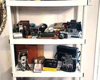Vintage camera collection; formally on display at the Helotes Museum