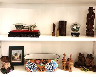 Asian and Mexican decorative items