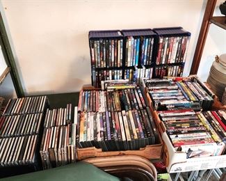 DVD's and CD's 