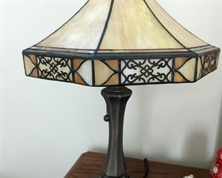 Slag glass lamp 