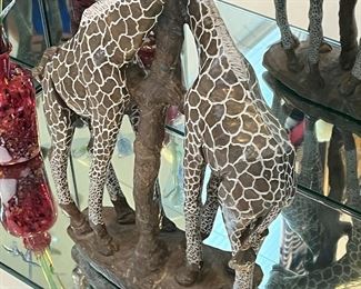Giraffe Resin Statue