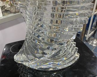 Baccarat Spiral Twist Vase 9.5"