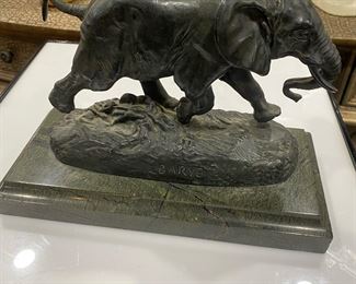Bayre Bronze Elephant Sculpture