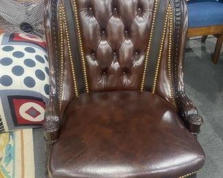 Leather Tufted Office Chair