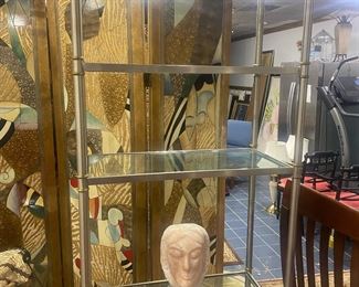 Etagere 5 Tier Metal & Glass