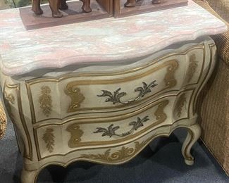 Bombay Chest With Marble Top