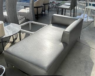 grey lounge chair