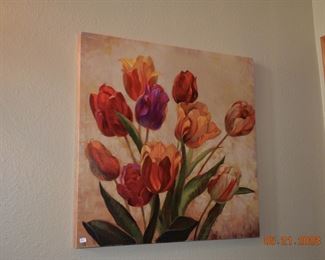 Gallery wrap tulip print