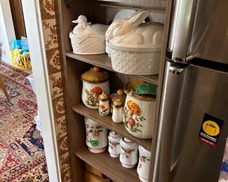 Various collectible cookie jars & ceramics and assorted Bavarian China 