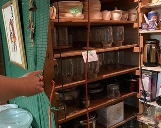 Canning supplies, vintage kitchenware