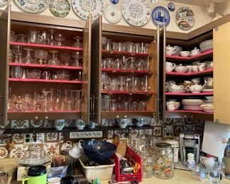 Vintage glassware and China 