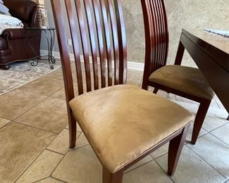 4 Slat back Chairs 