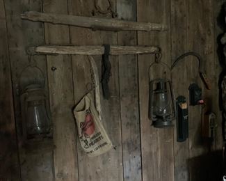 Lanterns, old horse tack