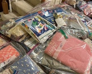 LARGE ASSORTMENT OF FABRIC